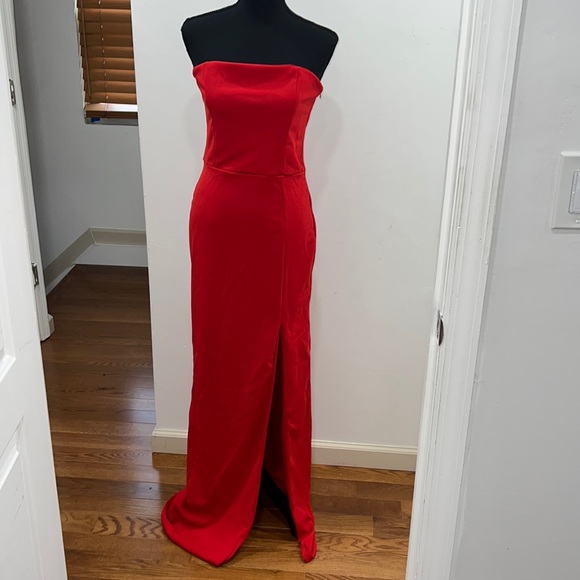 Club L London Dresses Club London Belle Of The Ball Red Bandeau